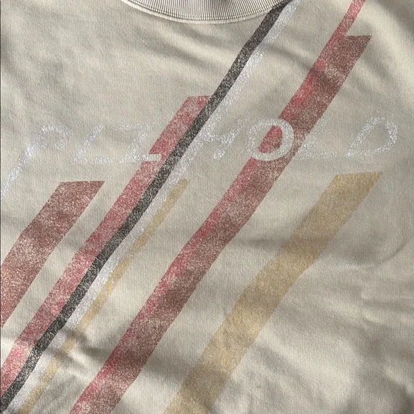 Offline by Aerie Crewneck Sweater with Stripes, says “PLZ HOLD” - Picture 5 of 8